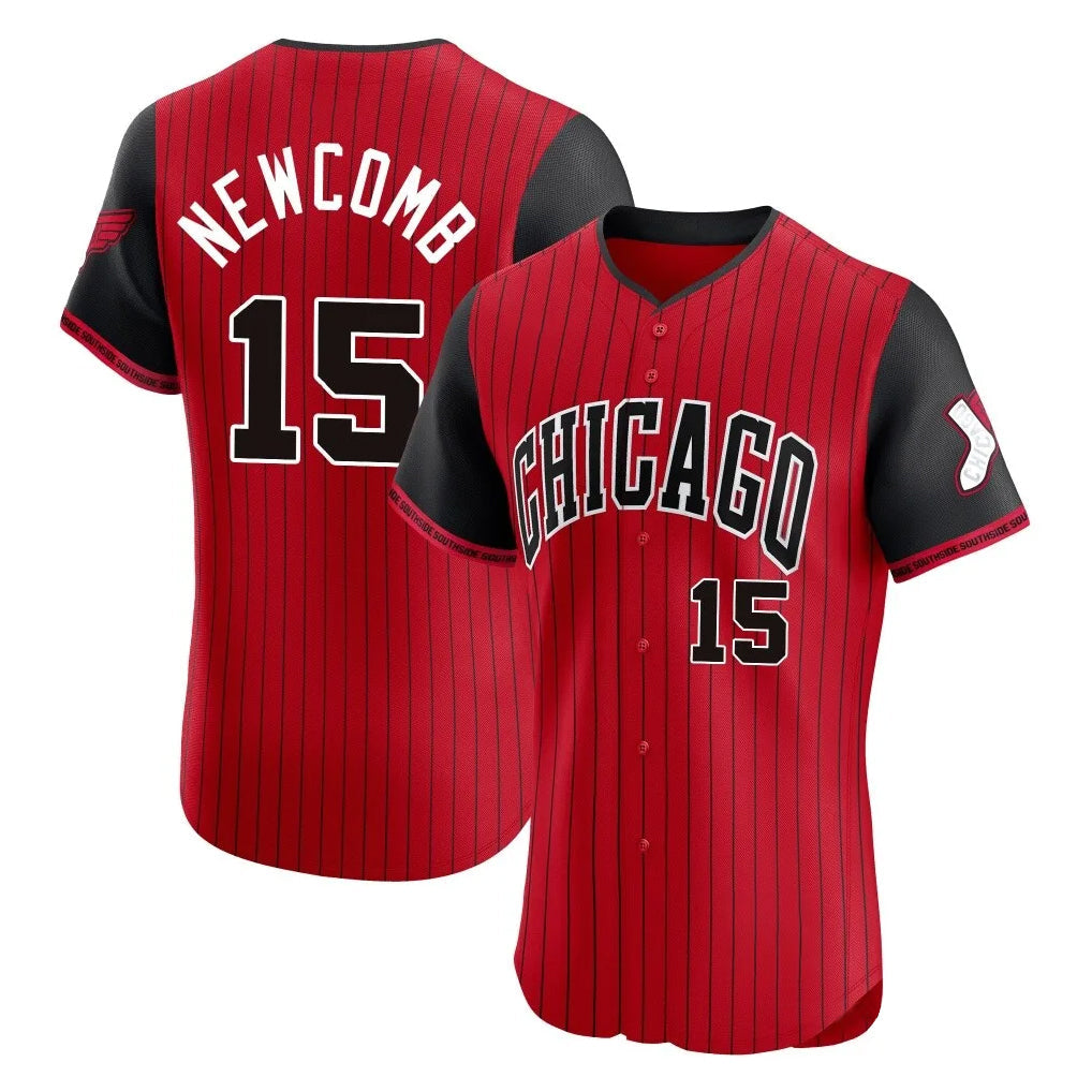 Odoa C.White Sox #15 Sean Newcomb Player Red City Connect Limited Elite Home Stitched Jerseys