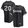 Odoa C.White Sox #20 Miguel Vargas Player Black City Connect Home Game Stitched Jerseys