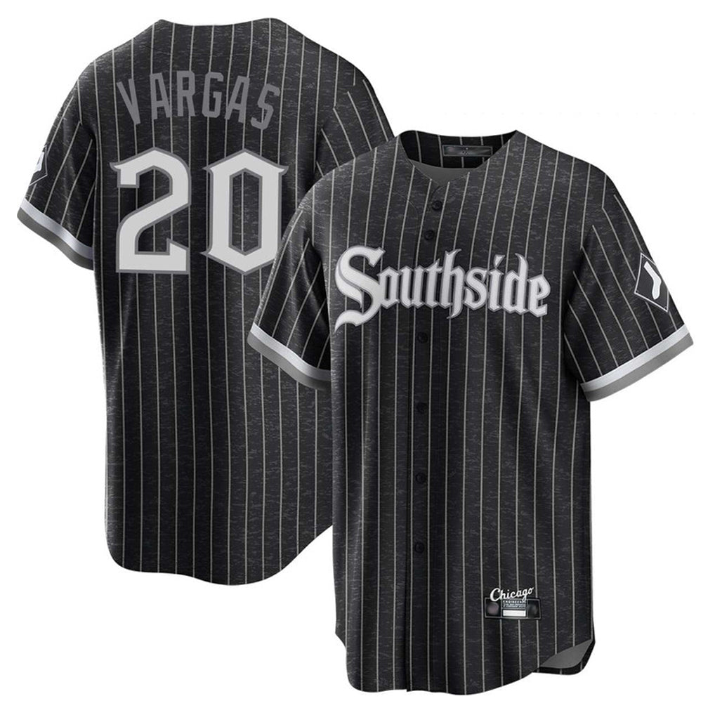 Odoa C.White Sox #20 Miguel Vargas Player Black City Connect Home Game Stitched Jerseys