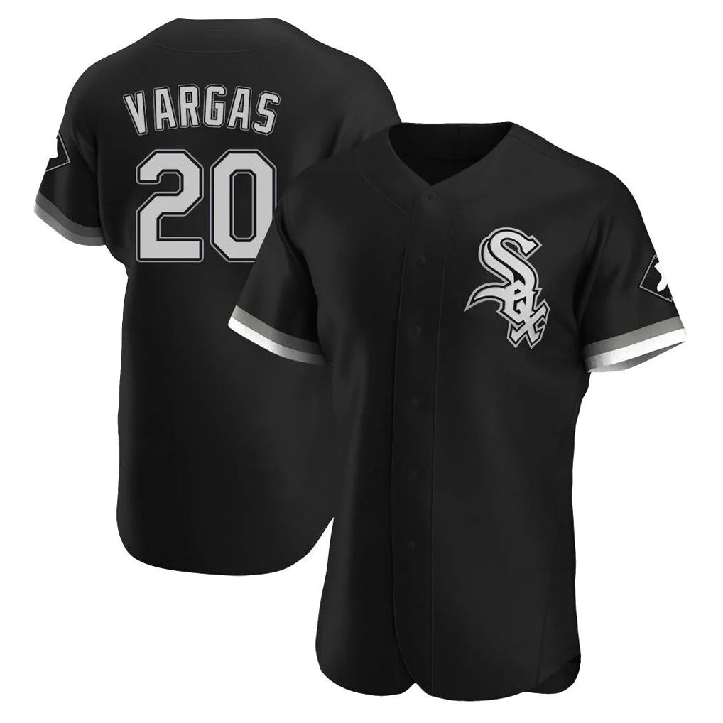 Odoa C.White Sox #20 Miguel Vargas Player Black Limited Elite Home Stitched Jerseys