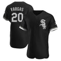 Odoa C.White Sox #20 Miguel Vargas Player Black Limited Elite Home Stitched Jerseys