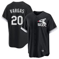 Odoa C.White Sox #20 Miguel Vargas Player Black Spring Training Game Stitched Jerseys