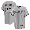 Odoa C.White Sox #20 Miguel Vargas Player Gray Home Game Stitched Jerseys