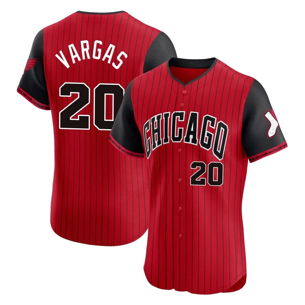 Odoa C.White Sox #20 Miguel Vargas Player Red City Connect Limited Elite Home Stitched Jerseys