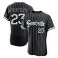 Odoa C.White Sox #23 Andrew Benintendi Player Black City Connect Limited Elite Home Stitched Jerseys