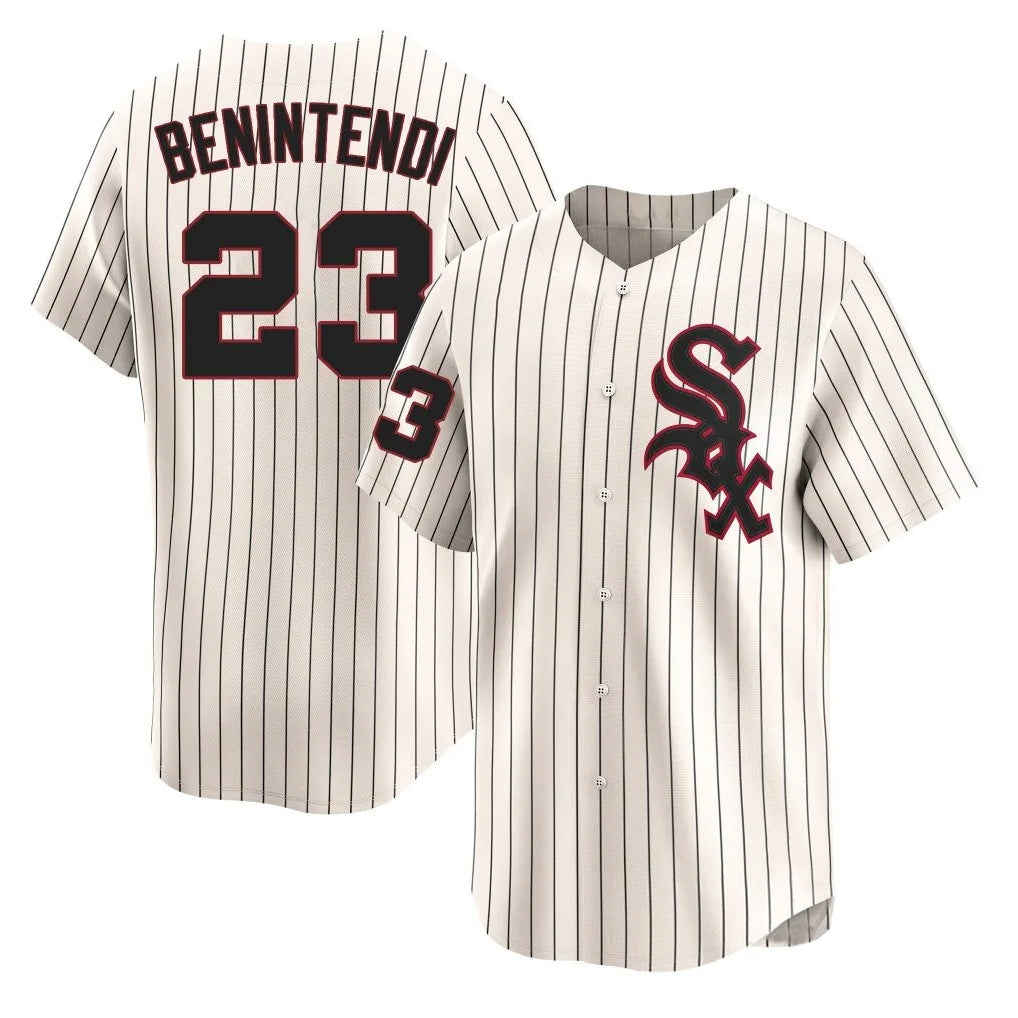 Odoa C.White Sox #23 Andrew Benintendi Player Cream Cooperstown Collection Limited Home Stitched Jerseys