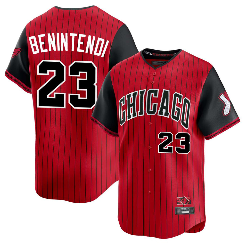Odoa C.White Sox #23 Andrew Benintendi Player Red City Connect Limited Home Stitched Jerseys