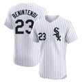 Odoa C.White Sox #23 Andrew Benintendi Player White Stripe Limited Elite Home Stitched Jerseys