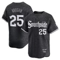 Odoa C.White Sox #25 Andrew Vaughn Player Black City Connect Limited Home Stitched Jerseys