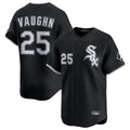 Odoa C.White Sox #25 Andrew Vaughn Player Black Limited Home Stitched Jerseys