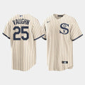 Odoa C.White Sox #25 Andrew Vaughn Player Cream Field of Dreams Home Game Stitched Jerseys