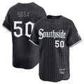 Odoa C.White Sox #50 Lenyn Sosa Player Black City Connect Limited Home Stitched Jerseys