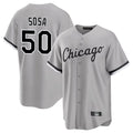 Odoa C.White Sox #50 Lenyn Sosa Player Gray Home Game Stitched Jerseys