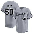 Odoa C.White Sox #50 Lenyn Sosa Player Gray Road Limited Home Stitched Jerseys