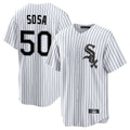 Odoa C.White Sox #50 Lenyn Sosa Player White Stripe Home Game Stitched Jerseys
