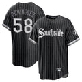 Odoa C.White Sox #58 Seranthony Dom¡§anguez Player Black City Connect Home Game Stitched Jerseys