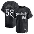 Odoa C.White Sox #58 Seranthony Dom¡§anguez Player Black City Connect Limited Home Stitched Jerseys