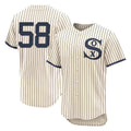 Odoa C.White Sox #58 Seranthony Dom¡§anguez Player Cream Field of Dreams Limited Elite Home Stitched Jerseys