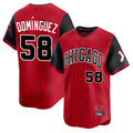 Odoa C.White Sox #58 Seranthony Dom¡§anguez Player Red City Connect Limited Home Stitched Jerseys