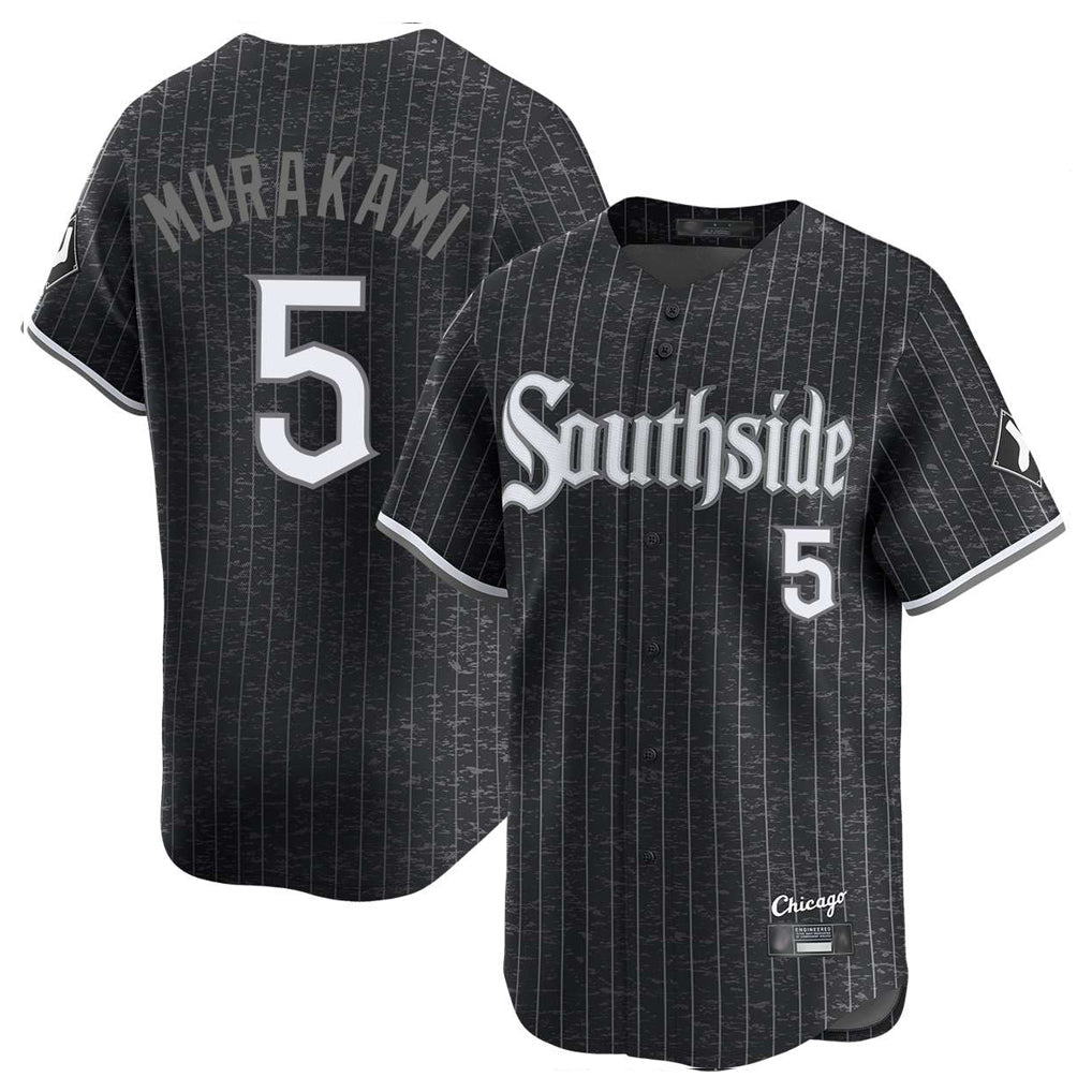 Odoa C.White Sox #5 Munetaka Murakami Player Black City Connect Limited Home Stitched Jerseys