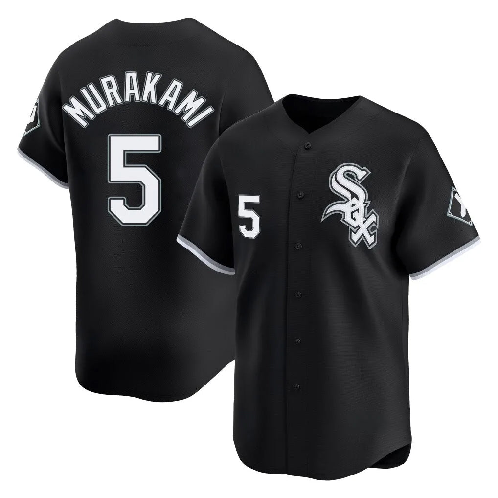 Odoa C.White Sox #5 Munetaka Murakami Player Black Limited Home Stitched Jerseys