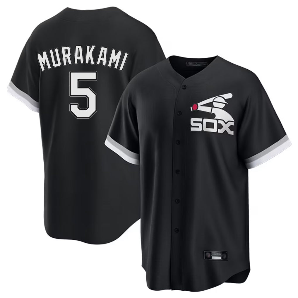 Odoa C.White Sox #5 Munetaka Murakami Player Black Spring Training Game Stitched Jerseys