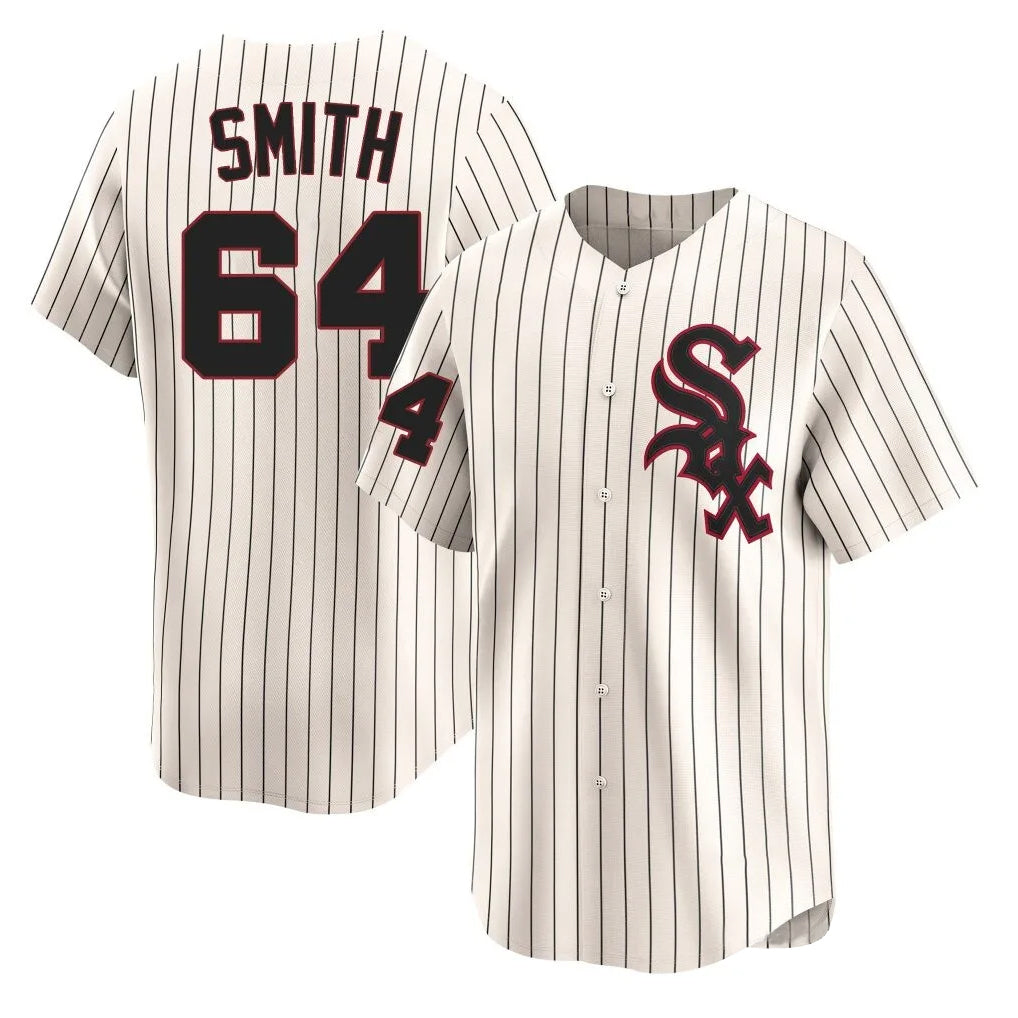 Odoa C.White Sox #64 Shane Smith Player Cream Cooperstown Collection Limited Home Stitched Jerseys