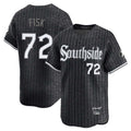 Odoa C.White Sox #72 Carlton Fisk Player Black City Connect Limited Home Stitched Jerseys