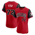 Odoa C.White Sox #72 Carlton Fisk Player Red City Connect Limited Elite Home Stitched Jerseys
