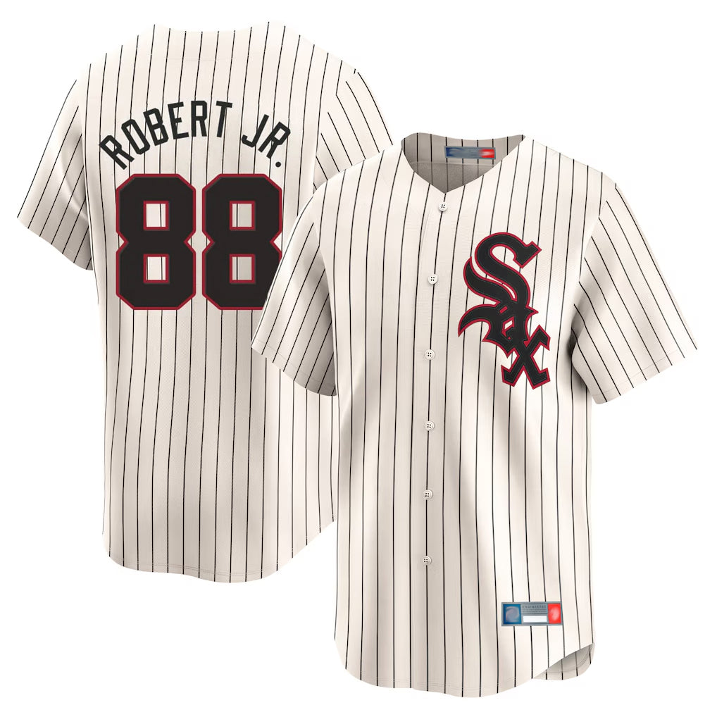 Odoa C.White Sox #88 Luis Robert Jr Player Cream Cooperstown Collection Limited Home Stitched Jerseys