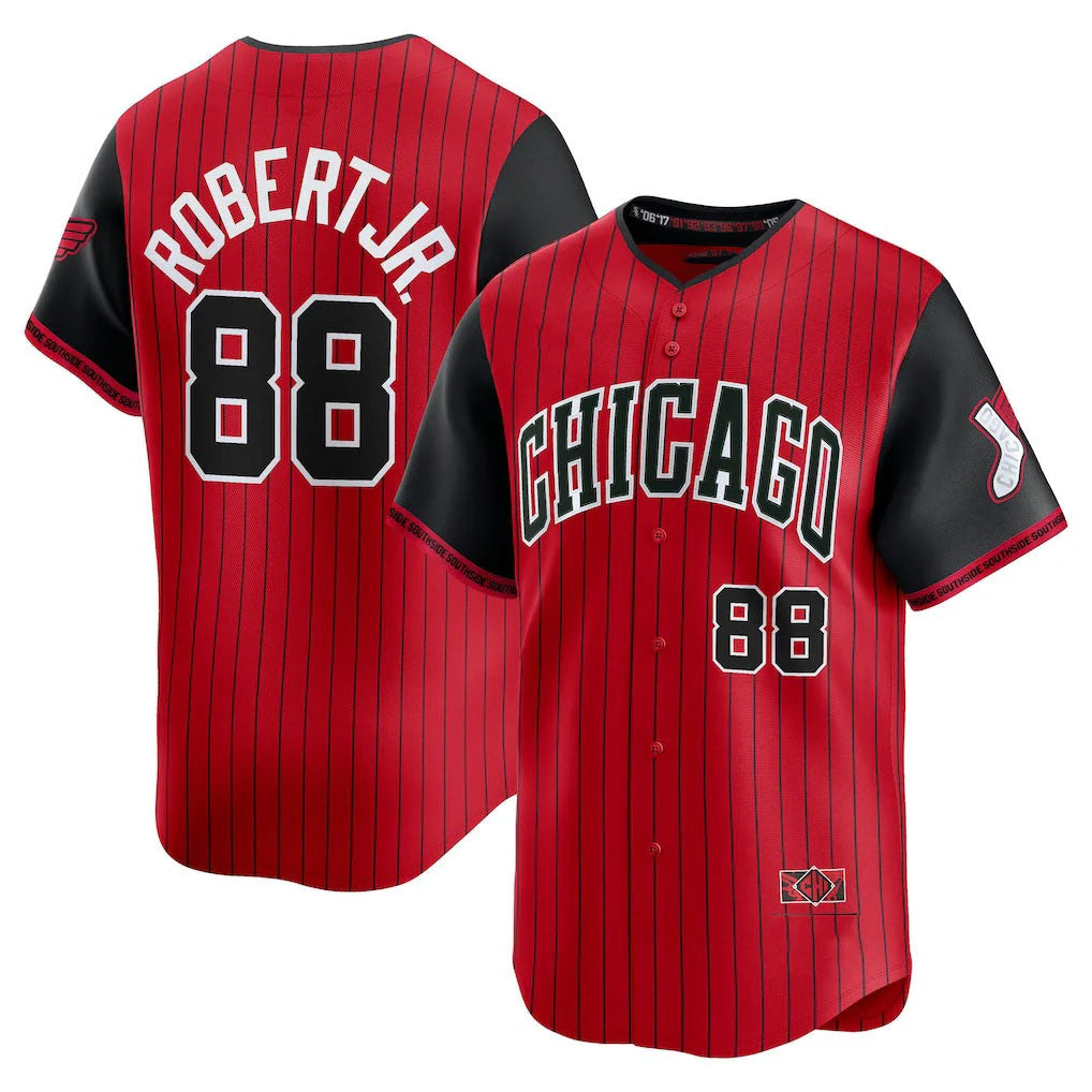 Odoa C.White Sox #88 Luis Robert Jr Player Red City Connect Limited Home Stitched Jerseys