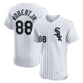 Odoa C.White Sox #88 Luis Robert Jr Player White Stripe Limited Elite Home Stitched Jerseys