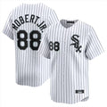 Odoa C.White Sox #88 Luis Robert Jr Player White Stripe Limited Home Stitched Jerseys