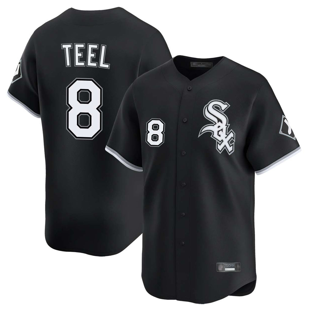 Odoa C.White Sox #8 Kyle Teel Player Black Limited Home Stitched Jerseys