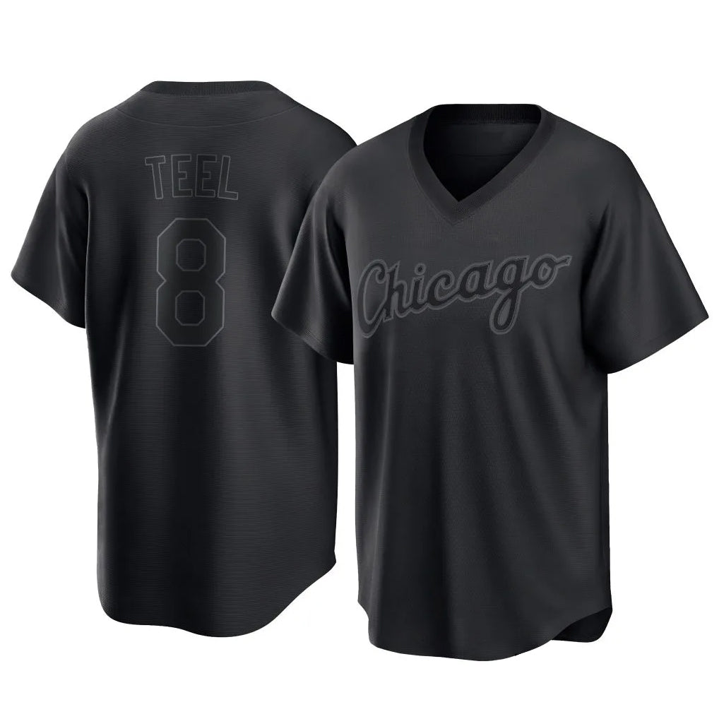 Odoa C.White Sox #8 Kyle Teel Player Black T-shirt Home Game Stitched Jerseys