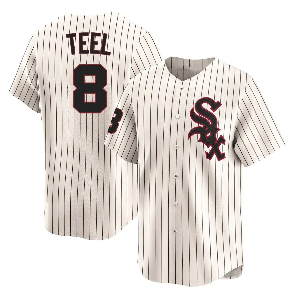 Odoa C.White Sox #8 Kyle Teel Player Cream Cooperstown Collection Limited Home Stitched Jerseys