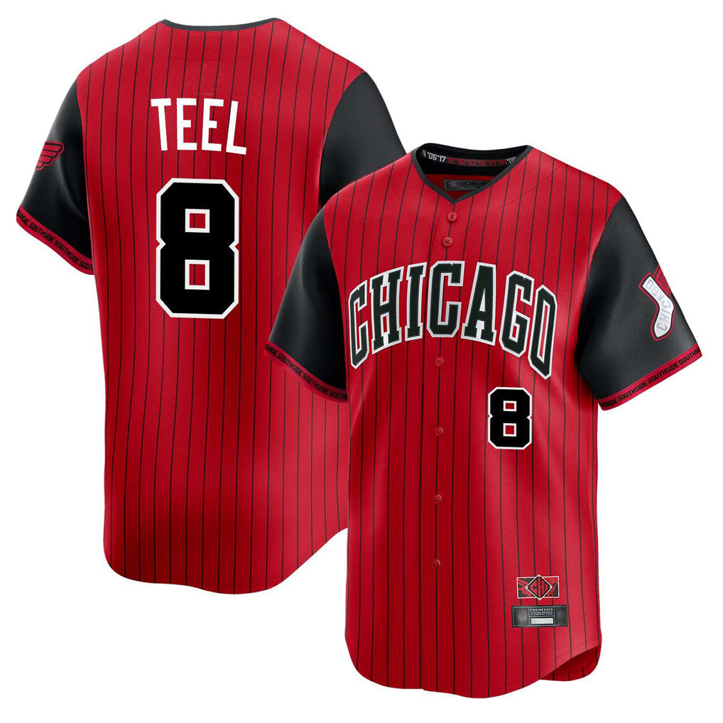 Odoa C.White Sox #8 Kyle Teel Player Red City Connect Limited Home Stitched Jerseys