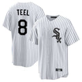 Odoa C.White Sox #8 Kyle Teel Player White Stripe Home Game Stitched Jerseys