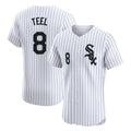Odoa C.White Sox #8 Kyle Teel Player White Stripe Limited Elite Home Stitched Jerseys