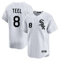 Odoa C.White Sox #8 Kyle Teel Player White Stripe Limited Home Stitched Jerseys