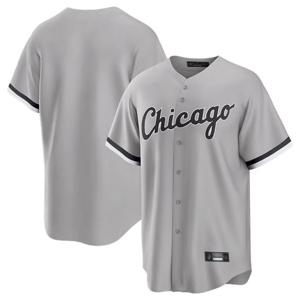 Odoa C.White Sox ## White Sox Blank Player Gray Home Game Stitched Jerseys