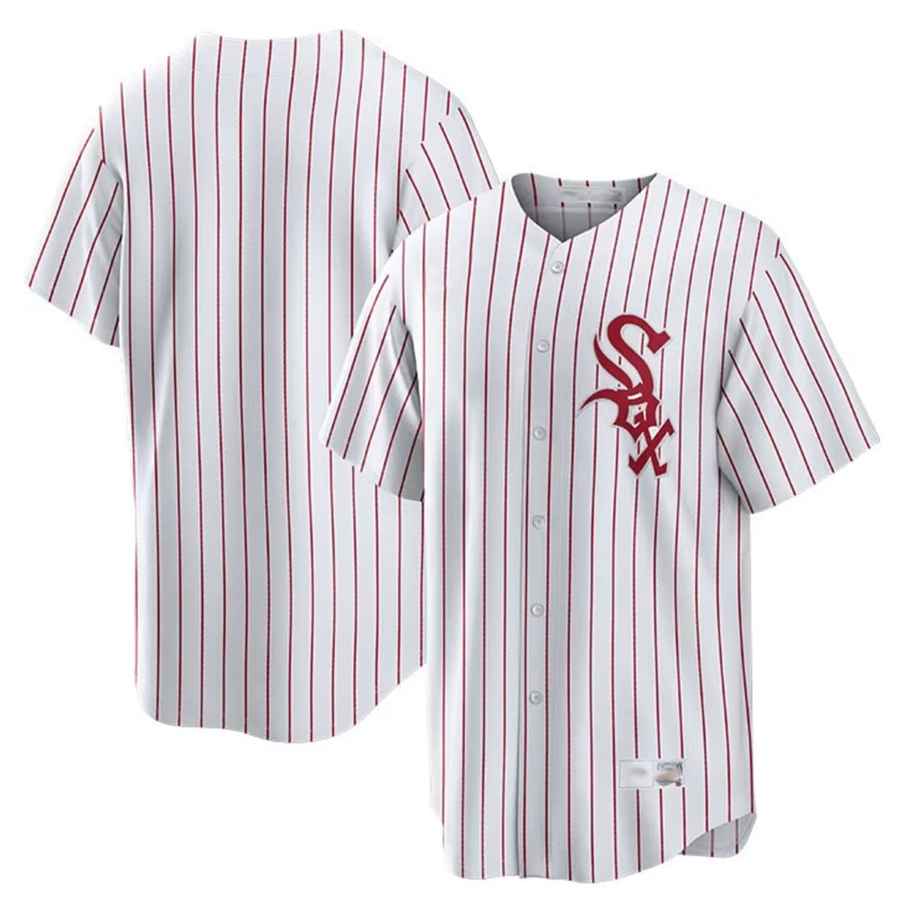 Odoa C.White Sox ## White Sox Blank Player Red Stripe White Home Game Stitched Jerseys