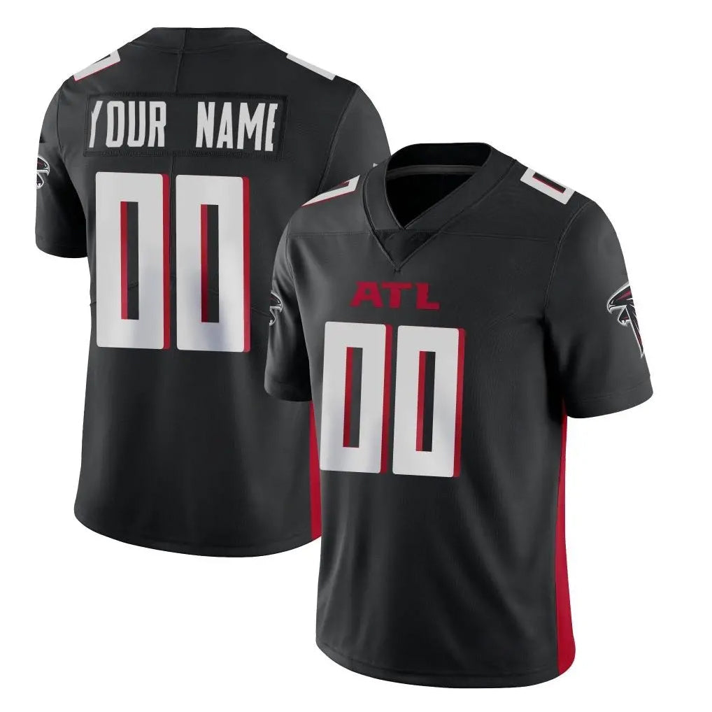 Odoa Custom A.Falcons Black Limited Home Game Any Name & Numbers Stitched Jerseys