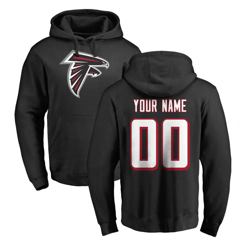 Odoa Custom A.Falcons Black Salute to Service Hoodies Any Name & Numbers Stitched Jerseys