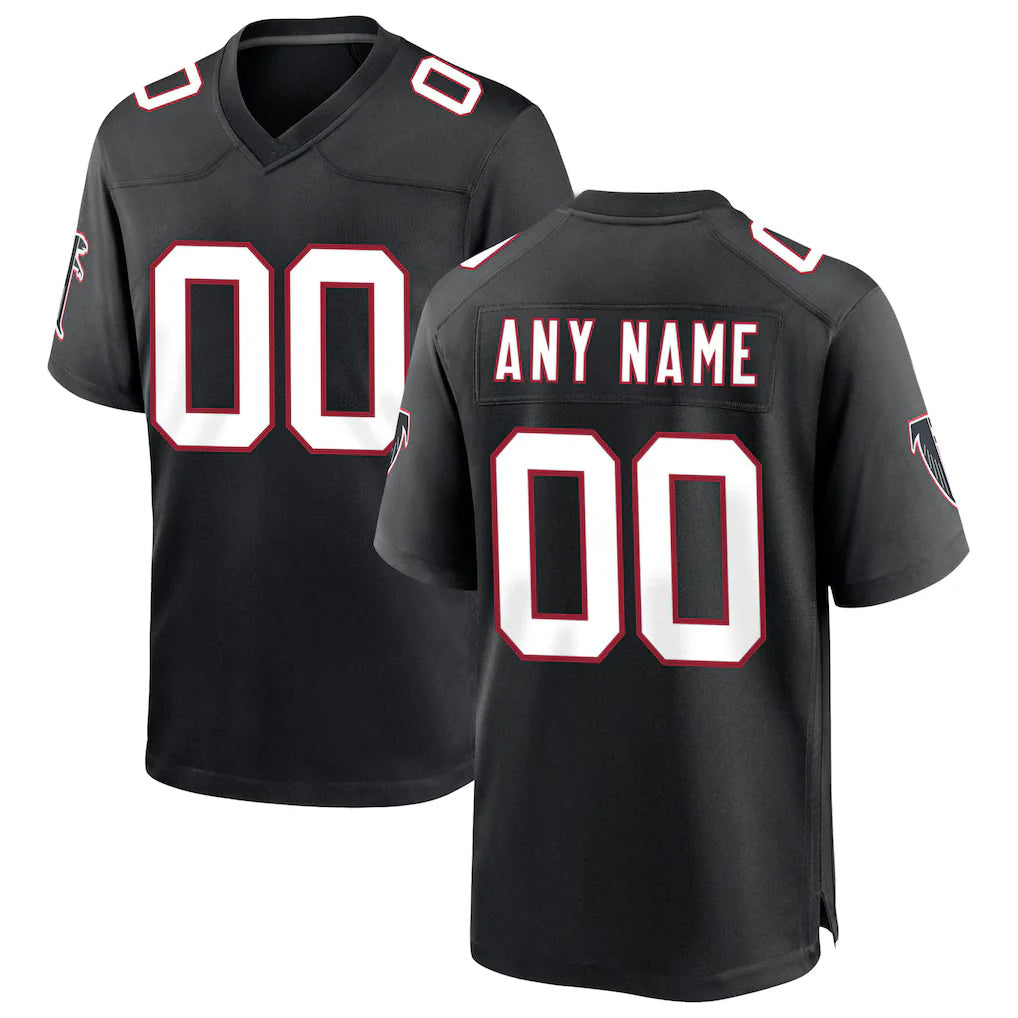 Odoa Custom A.Falcons Black Throwback Limited Home Game Any Name & Numbers Stitched Jerseys