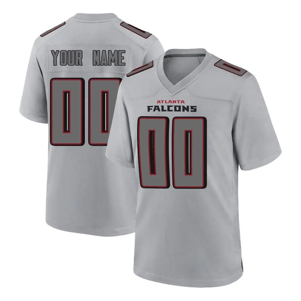 Odoa Custom A.Falcons Gray Fashion Home Game Any Name & Numbers Stitched Jerseys