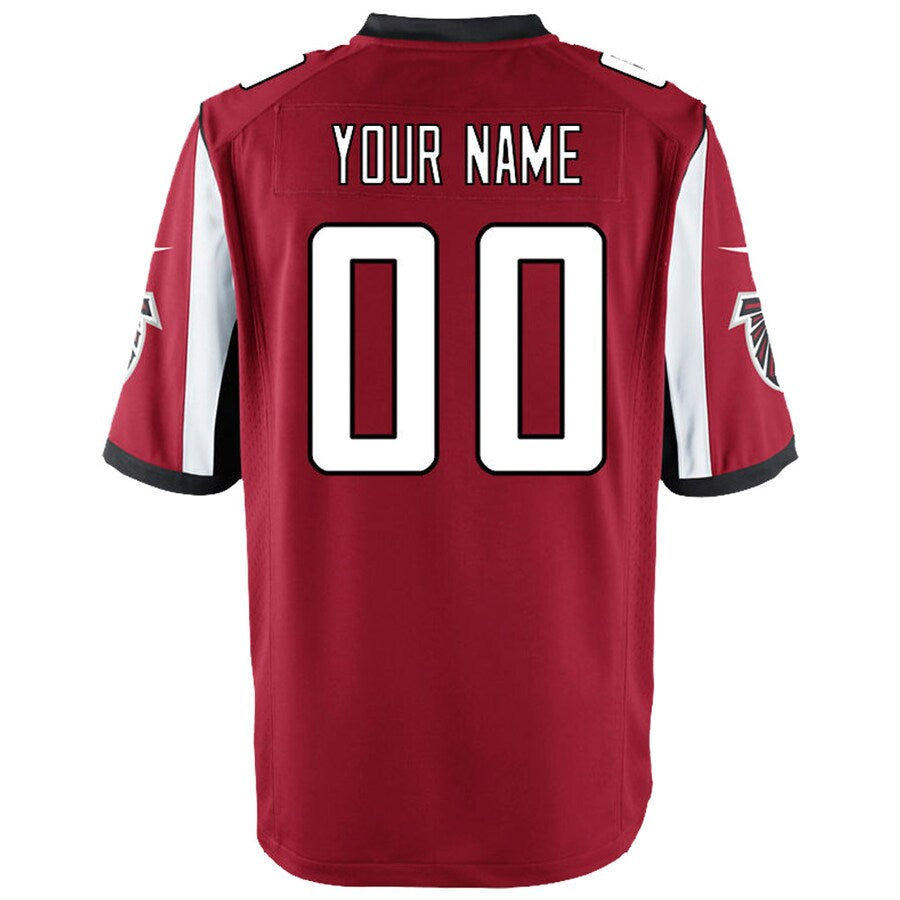 Odoa Custom A.Falcons Red Game Stitched Jerseys