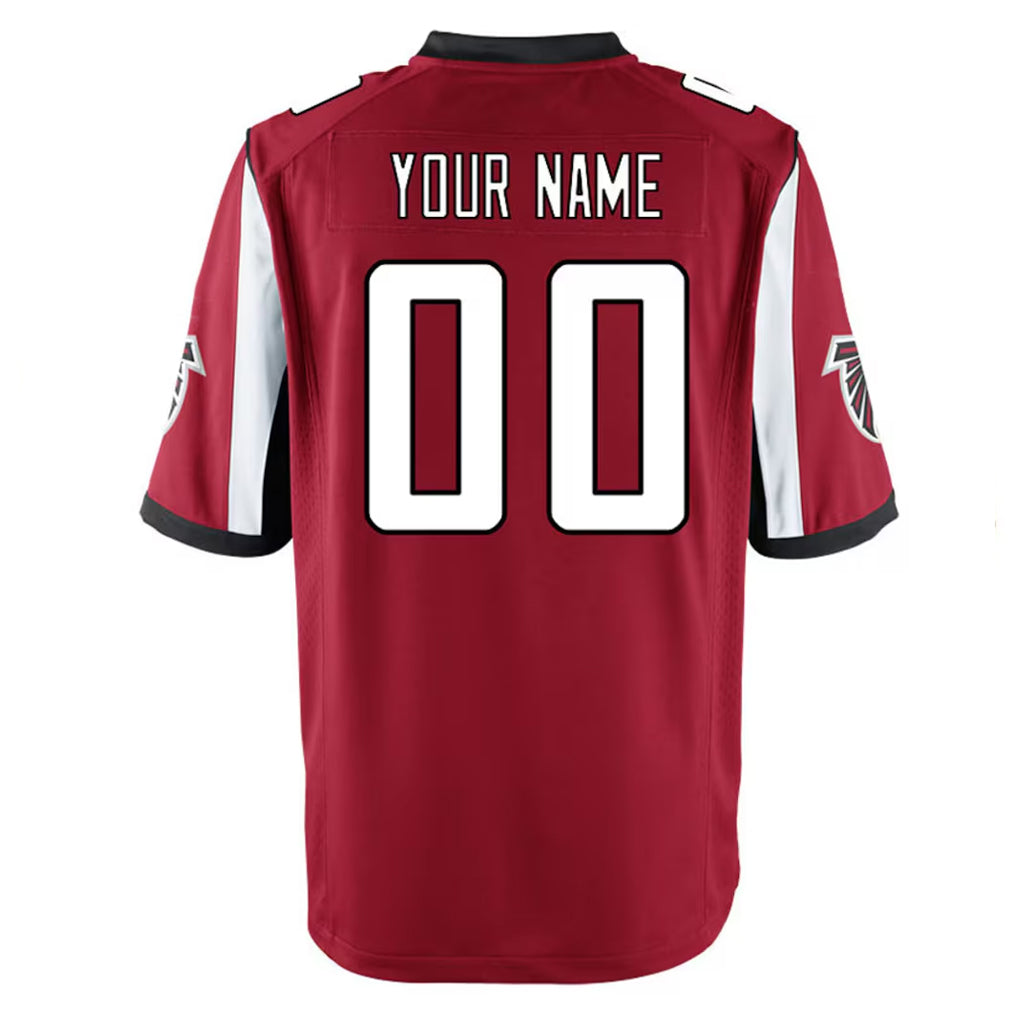 Odoa Custom A.Falcons Red Home Game Any Name & Numbers Stitched Jerseys