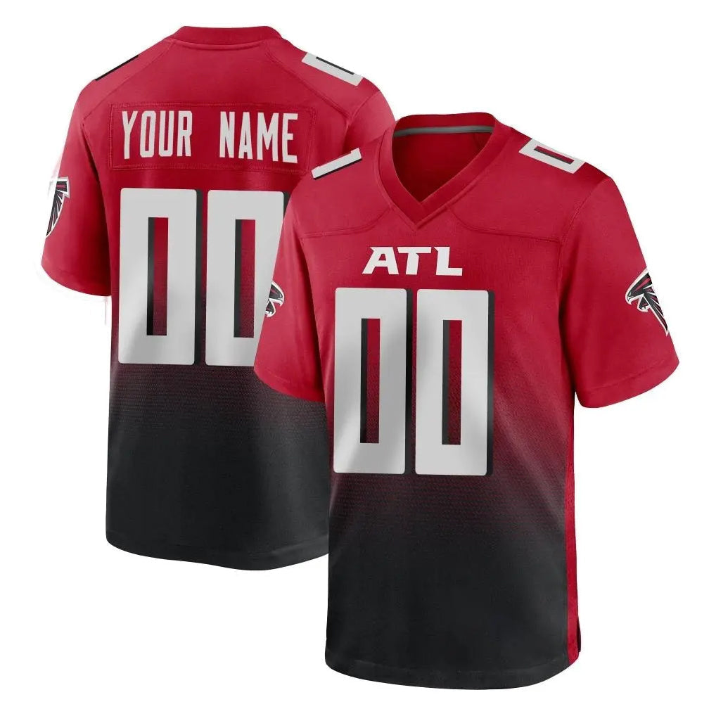 Odoa Custom A.Falcons Red Limited Home Game Any Name & Numbers Stitched Jerseys