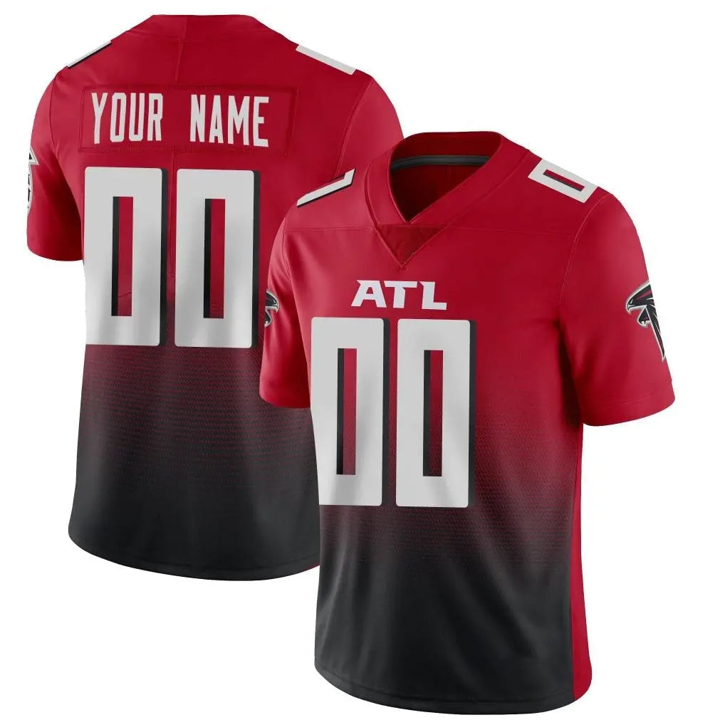 Odoa Custom A.Falcons Red Vapor Untouchable Limited Home Game Any Name & Numbers Stitched Jerseys